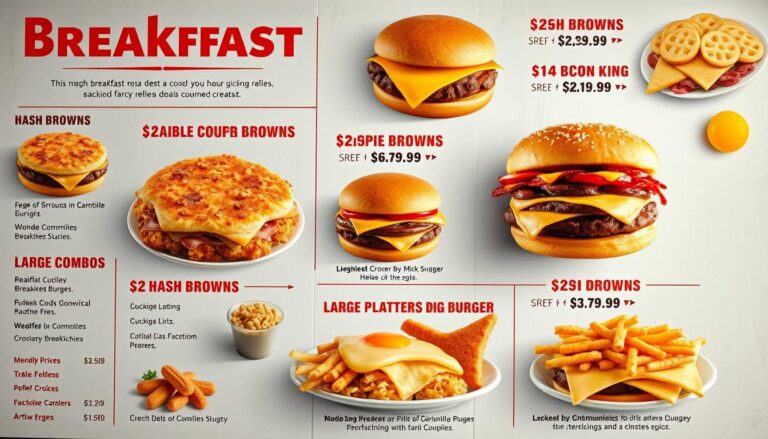 Burger King Breakfast Menu