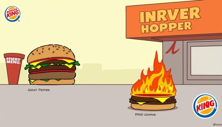 Burger King Fiery Menu