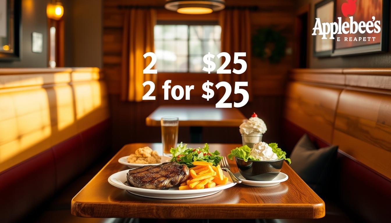 2 for $25 Applebee's Menu with Prices
