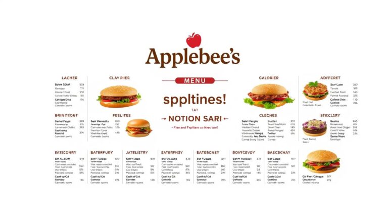 Applebee's Menu Nutrition